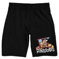 thumbnail image 7 of The Flintstones Car Men's Black Sleep Pajama Shorts-Small, 7 of 7