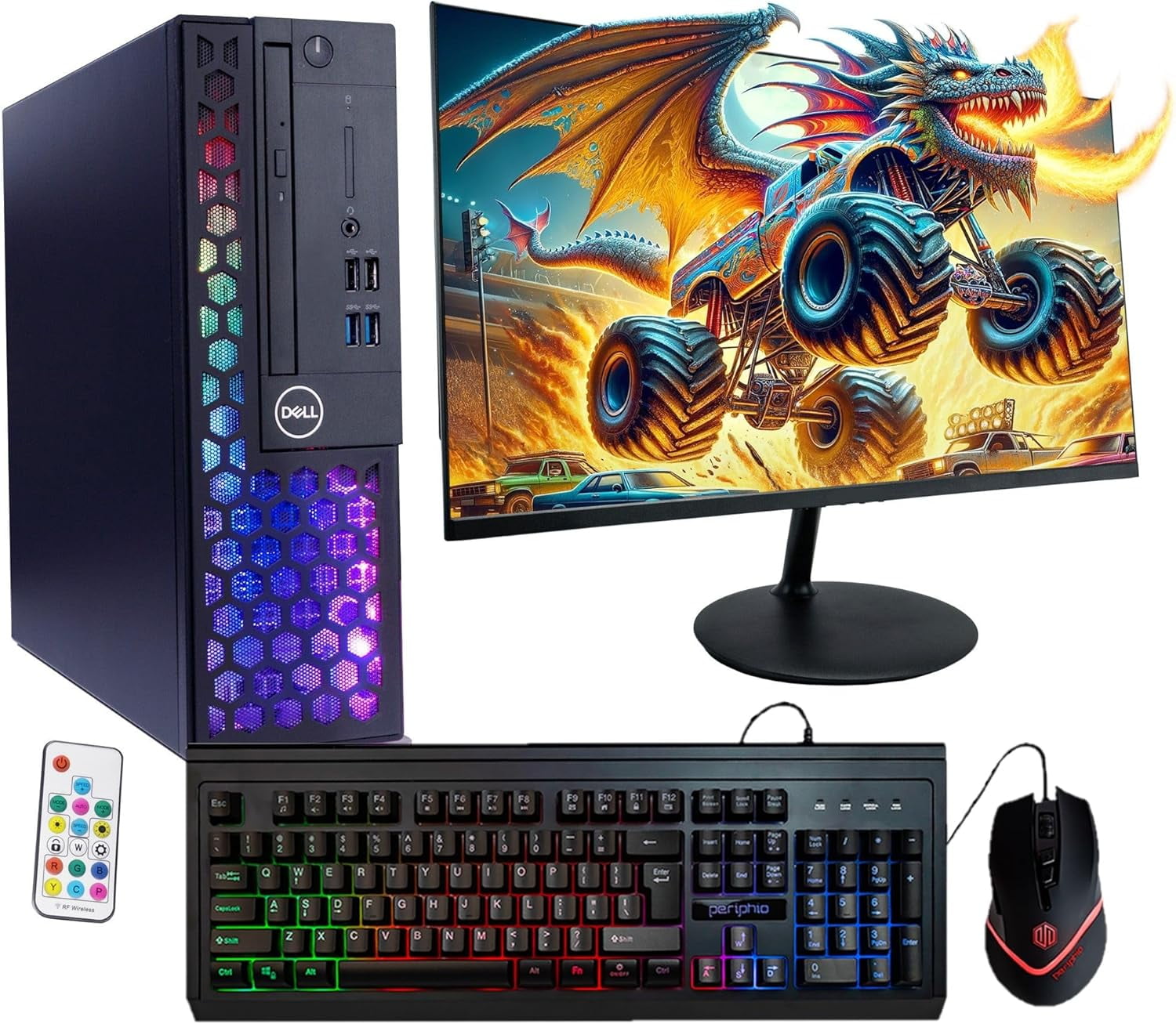 Dell Gaming Desktop, Intel i7 Quad Core Gen 6, 16GB RAM, 500GB SSD