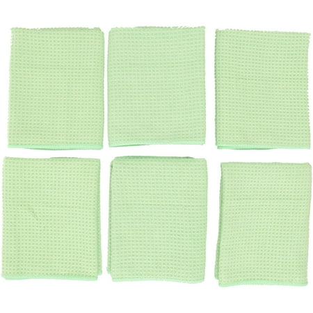 Zwipes Microfiber Large Green Bar, Wine, and Stemware Towels 6 ct Pack