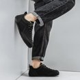 thumbnail image 5 of Men's Wide Toe Box Running Shoes Lace up Low Top Fashion Sneakers Retro Color Block Athletic Walking Shoes Black Size 10.5, 5 of 8
