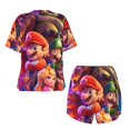 thumbnail image 5 of Lsque Mario Women's Short-Sleeved Pajama Set - 2 Piece Soft and Lightweight Sleepwear Set-3X-Large, 5 of 9