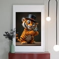 thumbnail image 2 of Diamond Art Kit for Adults, Cute Tiger Detective Hat Magnifying Diamond Painting for Adults Beginners, 5D DIY Diamond Art Painting Kits, Colorful Diamond Painting Craft for Home Decor 12x16, 2 of 7