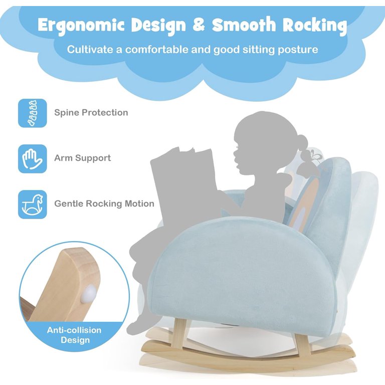 Child Rocking Chair Costzon Kids Rocking Chair Sofa - Solid Wood ...