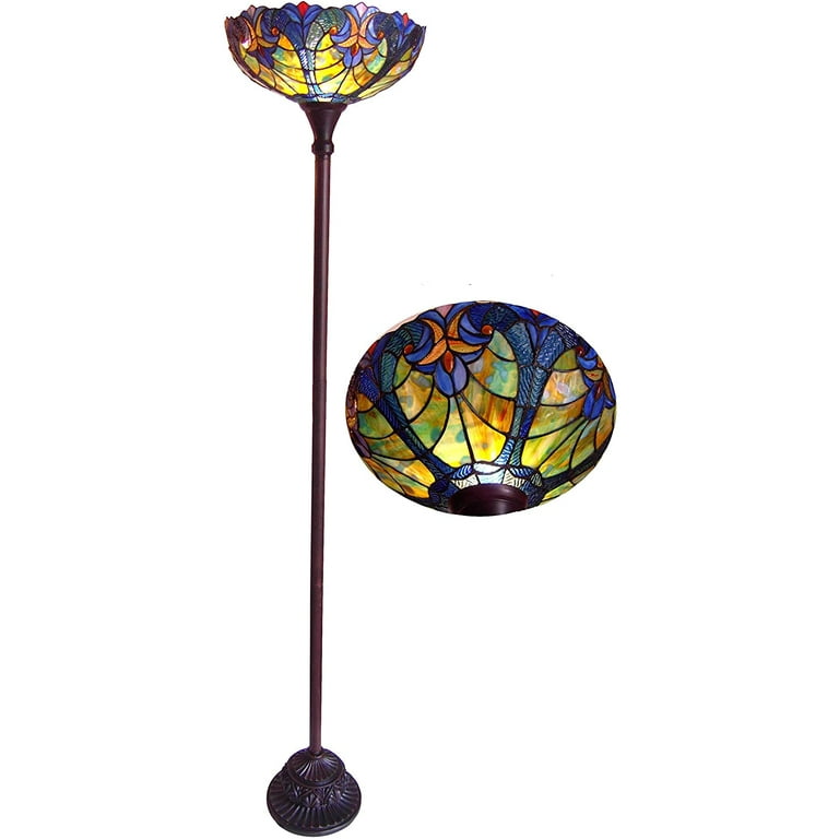 Tiffany style sale torchiere floor lamp