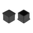 thumbnail image 1 of Tapas de muebles Uxcell, cubiertas de patas de mesa y silla de forma cuadrada de 0.79''x0.79'' de goma 12Pcs, 1 of 6