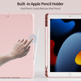 thumbnail image 4 of SZPSGC Case for iPad 9th/8th/7th Generation 10.2 Inch Model with Pencil Holder,Slim Tablet Cover with Soft TPU Back,Auto Wake/Sleep,Pink, 4 of 8