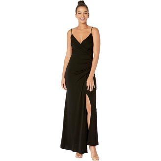 Nicole Miller Artelier BLACK Heavy Jersey/Mesh V-Neck Sleeveless Dress, US  8 - Walmart.com