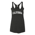 thumbnail image 2 of Wild Bobby State of California College Style Women Tri-Blend Racerback Tank Top, 2 of 6