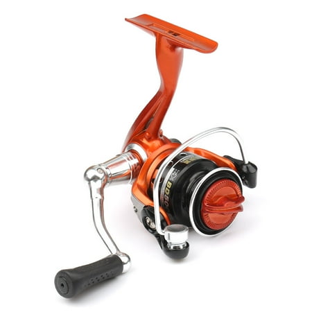 Mini 500 metal wire cup and long wheel foot spinning wheel Ultra small portable rocker fishing wheel rim round fishing reel