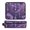 Purple Butterfly Pattern, variant on Hair Tool Organizer Bag with Heat Resistant Mat Removable Travel Storage Case for Hot Air Brushes Curling Irons Purple Butterfly Pattern