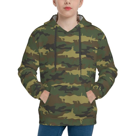 Hoodies for Teen Girls Boys - Dinosaur camouflage Warm Boys' Fashion Hoodies & Sweatshirts, Boys Girls Kids Clothes Size 7-8 Youth Pullover with Kangaroo Pocket