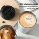 thumbnail image 5 of Pisexur Batería de cocina Taza térmica de acero inoxidable de 380 ml con aislamiento al vacío. Taza de viaje para café con tapa antiderrames. Ideal para café, té y ce para la cocina del hogar, 5 of 6