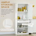 thumbnail image 4 of HOMCOM Armoire de Rangement de Garde-Manger de Cuisine 72 Pouces, avec Tiroir, Tablettes Ajustables, 4 of 10