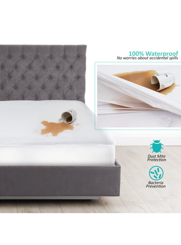 Mission Allergy Barrier II Mattress Encasement - 9" Deep Hypoallergenic Full Size Cover, White