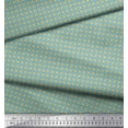 thumbnail image 2 of Soimoi Moss Georgette Fabric Geometric Small Print Fabric by The Yard 42 Inch Wide, 2 of 3