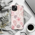thumbnail image 5 of Pink Sea Life Dual Layer Phone Case – Cute Coral & Shell Design for iPhone 16 15 14 13 12 11 Pro Max, 5 of 6