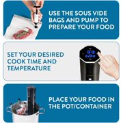 Yedi Infinity Sous Vide, Powered by Octcision Technology, Color Black, Features Deluxe Accessory kit