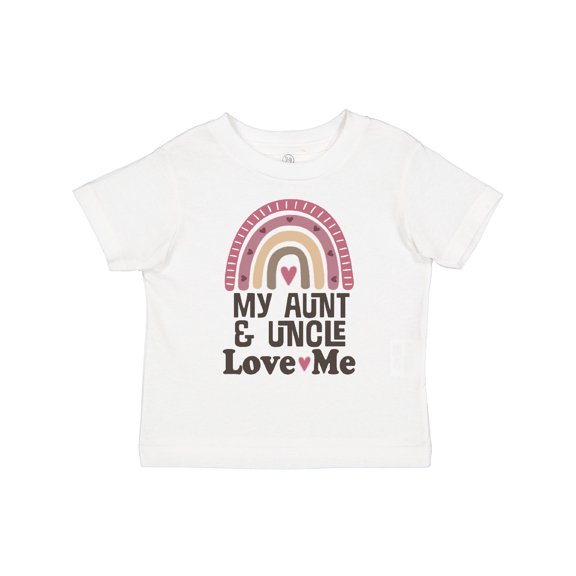 Inktastic Aunt and Uncle Love Me Rainbow Niece Girls Toddler T-Shirt