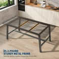 thumbnail image 5 of Dining Table, Dining Room Table for 4-6 People, Modern Farmhouse, for Kitchen, Quick Assembly, Heat-Resistant Surface, 31.5"D x 63"W x 30"H, 5 of 8