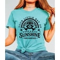 thumbnail image 3 of Your Little Ray of Sarcastic Sunshine Has Arrived Shirt for Women Funny Raccoon Graphic Tee Seafoam Shirt Adult Large, 3 of 4