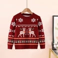 thumbnail image 7 of Fesfesfes Christmas Sweaters for Children Fashion Chunky Crewneck Pullover Tops Winter Warm Sweater Long Sleeve Shirts, 7 of 7