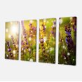 thumbnail image 2 of Beautiful Purple Wild Flowers - Large Floral Canvas Art Print, 2 of 3