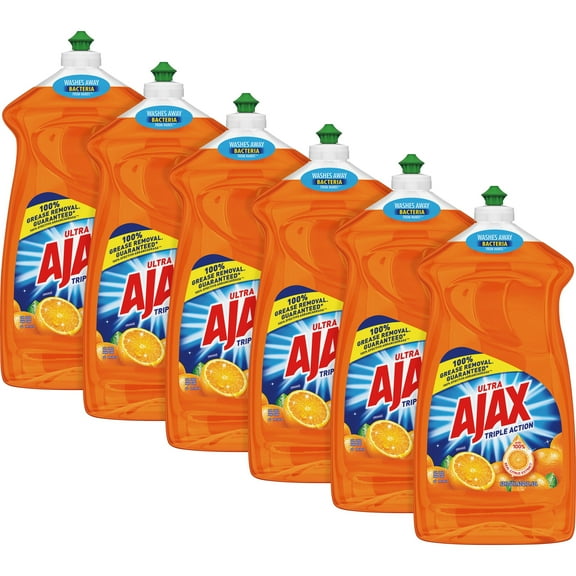 Dish Detergent, Liquid, Antibacterial, Orange, 52 Oz, Bottle, 6/carton | Bundle of 5 Cartons