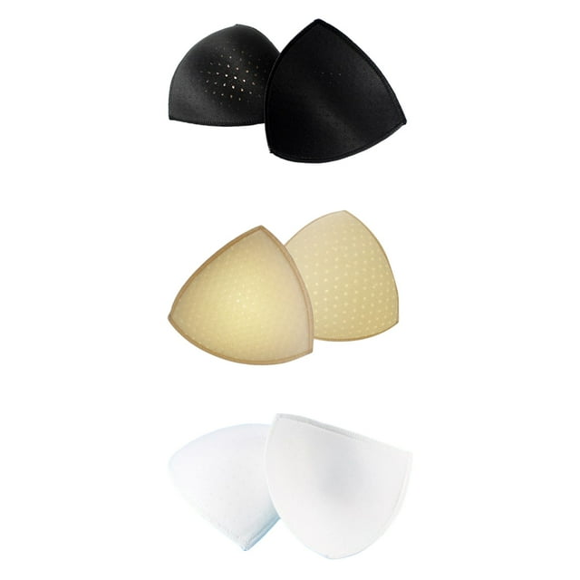Minnieouse 3 Pairs Sports Bra Pads Removable Women Push-Up Breast Inserts Padding Pad Enhancer for Outdoor Fitness Type3