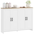 thumbnail image 1 of HOMCOM Buffet Moderne avec Tablettes Ajustables Blanc, 1 of 10