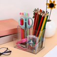 thumbnail image 2 of Makeup Organizer Clear Makeup Brush Holder Divided Makeup Storage Case Desktop Pen Container Desk Organizer Case Cosmetics Holder, 2 of 4