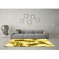 thumbnail image 3 of Ahgly Company Indoor Square Abstract Yellow Modern Area Rugs, 8' Square, 3 of 4