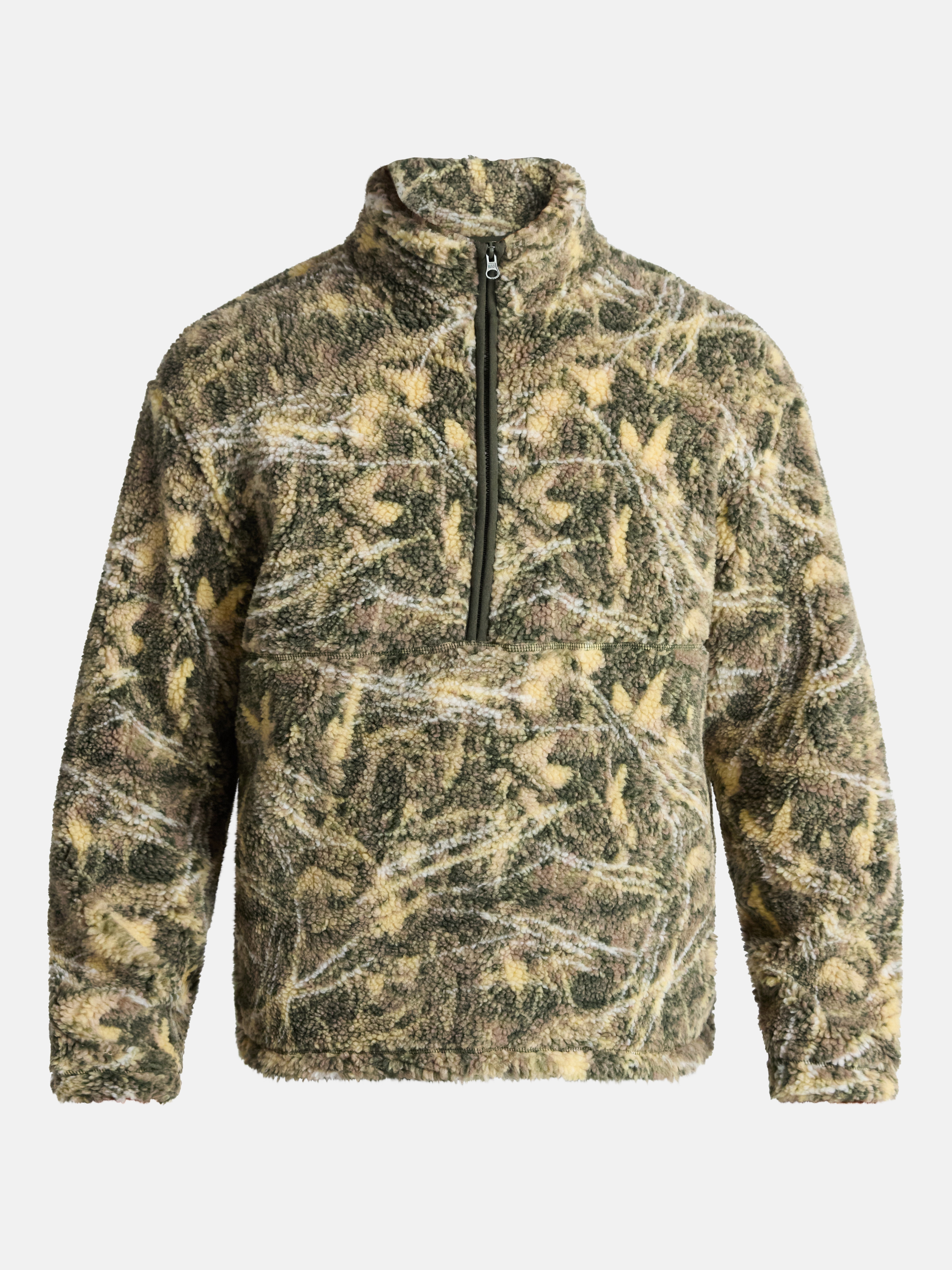 No Boundaries High Pile Fleece Pullover with Long Sleeves, Men's XS-4XL