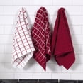 thumbnail image 2 of RITZ Terry Check Kitchen Towel Set, 3-Pack, 15" x 25", Paprika, 2 of 5