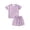 Purple, variant on Matching Silk Pajamas Set for Family Short Family Matching Sleepwear Suits (Purple)