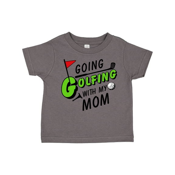 Inktastic Going Golfing with My Mom- Kids Golf Boys or Girls Toddler T-Shirt