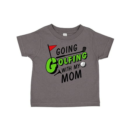 

Inktastic Going Golfing with My Mom- Kids Golf Gift Toddler Boy or Toddler Girl T-Shirt