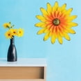 thumbnail image 5 of 13" Metal Flower Wall Decor Multiple Layer Flower Wall Art Wall Art Decorations Hanging for Balcony Patio Porch Bedroom Garden Office Yellow, 5 of 6