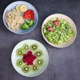 thumbnail image 2 of 4 Pcs Plateaux Ronds en Paille de Blé, Assiette de Souper Résistante aux Bris, Plateau Alimentaire pour Maison et Restaurant (Bleu), 2 of 8