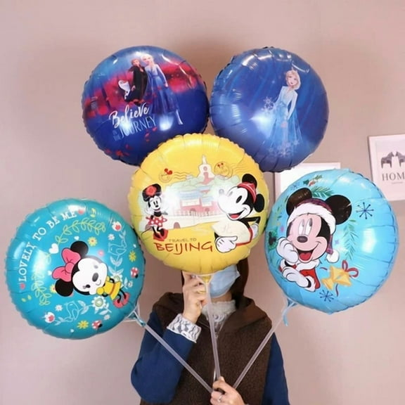 5 Pcs 13 Inch Cartoon Foil Balloon Foiled Belon Kids Birthday Party Decoration