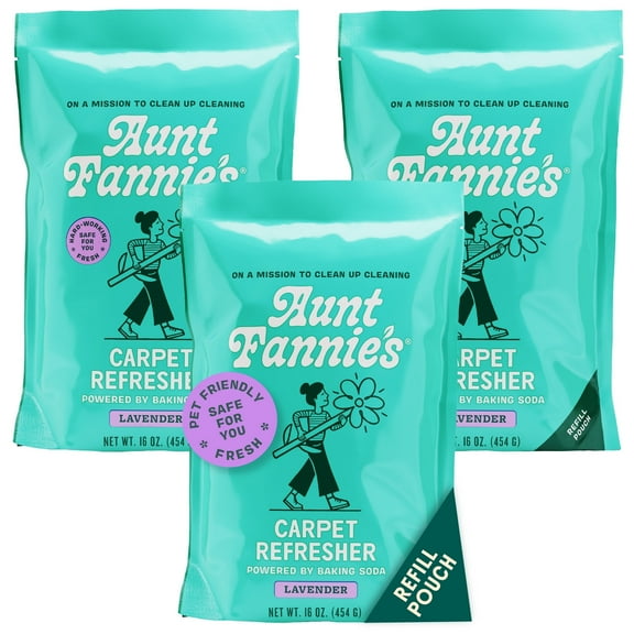 Aunt Fannie’s Carpet Refresher, Lavender, 16oz Refill, 3 pack