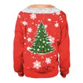 thumbnail image 5 of Pntutb Mujer Casual Divertido Estampado de Navidad Manga Larga Cuello Redondo Pullover Blusa Parejas tops Pntutb Pntutb-4098, 5 of 5