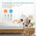 thumbnail image 3 of Temperature Humidity Sensor, Tuya WiFi Temperature Humidity Light Detection Alarm Clock 4 In 1 Intelligent Sensors Home Household Desk Bedro, 3 of 8