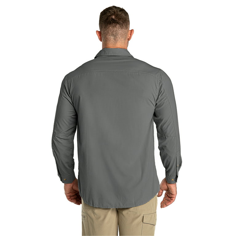 33,000ft Men's Long Sleeve Sun Protection Shirt UPF 51+ UV Quick