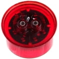 thumbnail image 3 of ECCPP Pack of 6 Truck Trailer Waterproof 2" Red 9 LED Round Side Marker Clearance Light 12V w/Rubber Mounting Grommet and Pigtails, 3 of 5