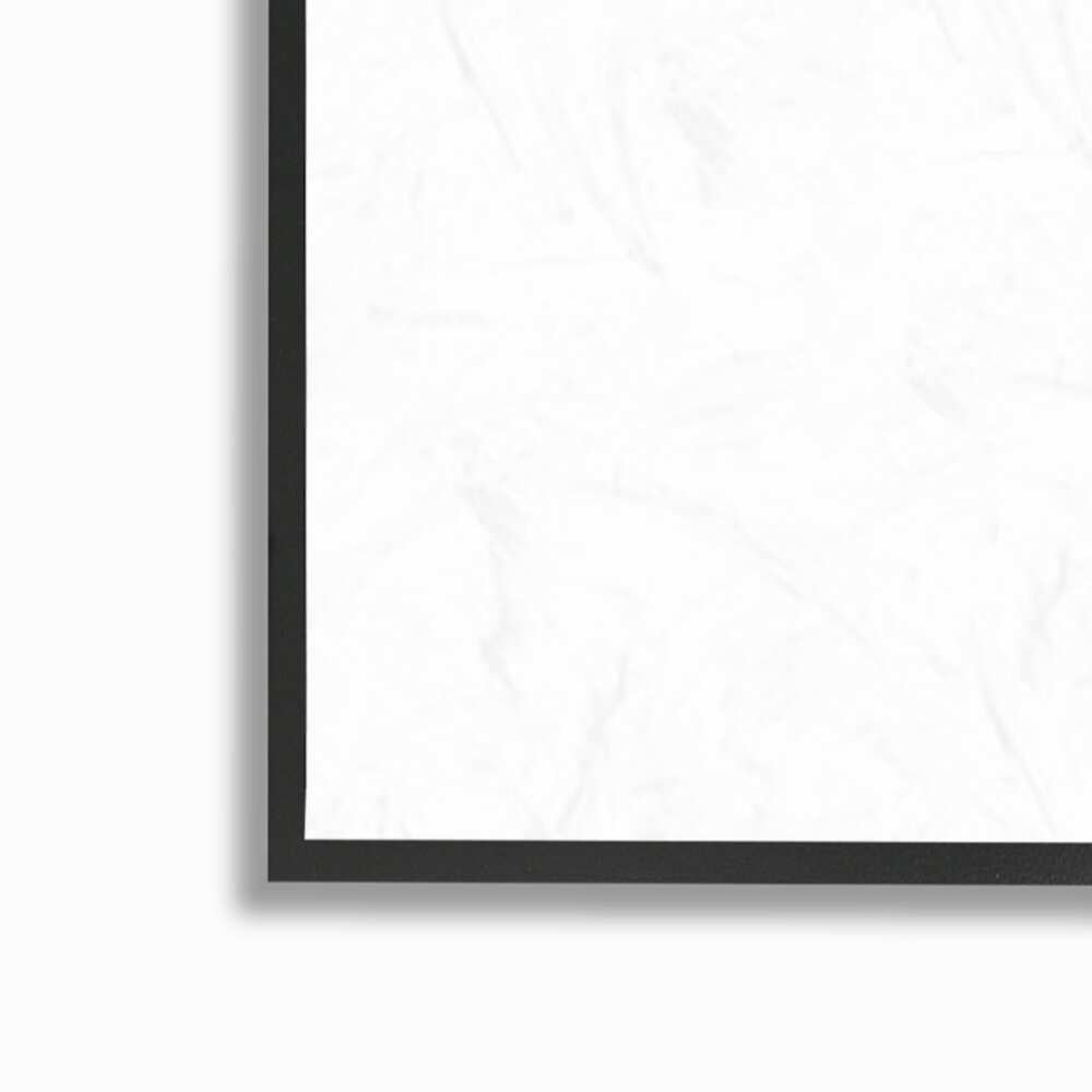 Stupell Industries Be Grateful Rustic Grain Pattern Motivational Phrase Graphic Art Black Framed Art Print Wall Art, Design by Daphne Polselli