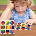 thumbnail image 2 of PVCS Wooden Educational Puzzle Toy Matching Board For Children Geometry Design Gift for Kids, 2 of 5