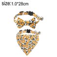 thumbnail image 2 of Paquete de 2 collares separables con diseño de gato, pajarita, collar de color floral con margaritas, 2 of 5
