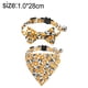 thumbnail image 2 of Paquete de 2 collares separables con diseño de gato, pajarita, collar de color floral con margaritas, 2 of 5