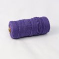 thumbnail image 1 of Namzi Cordón de macramé de 4 mm x 110 yardas, cuerda de algodón suave para macramé, suministros para manualidades, hilo de macramé para colgar plantas o colgar en la pared, color violeta., 1 of 4