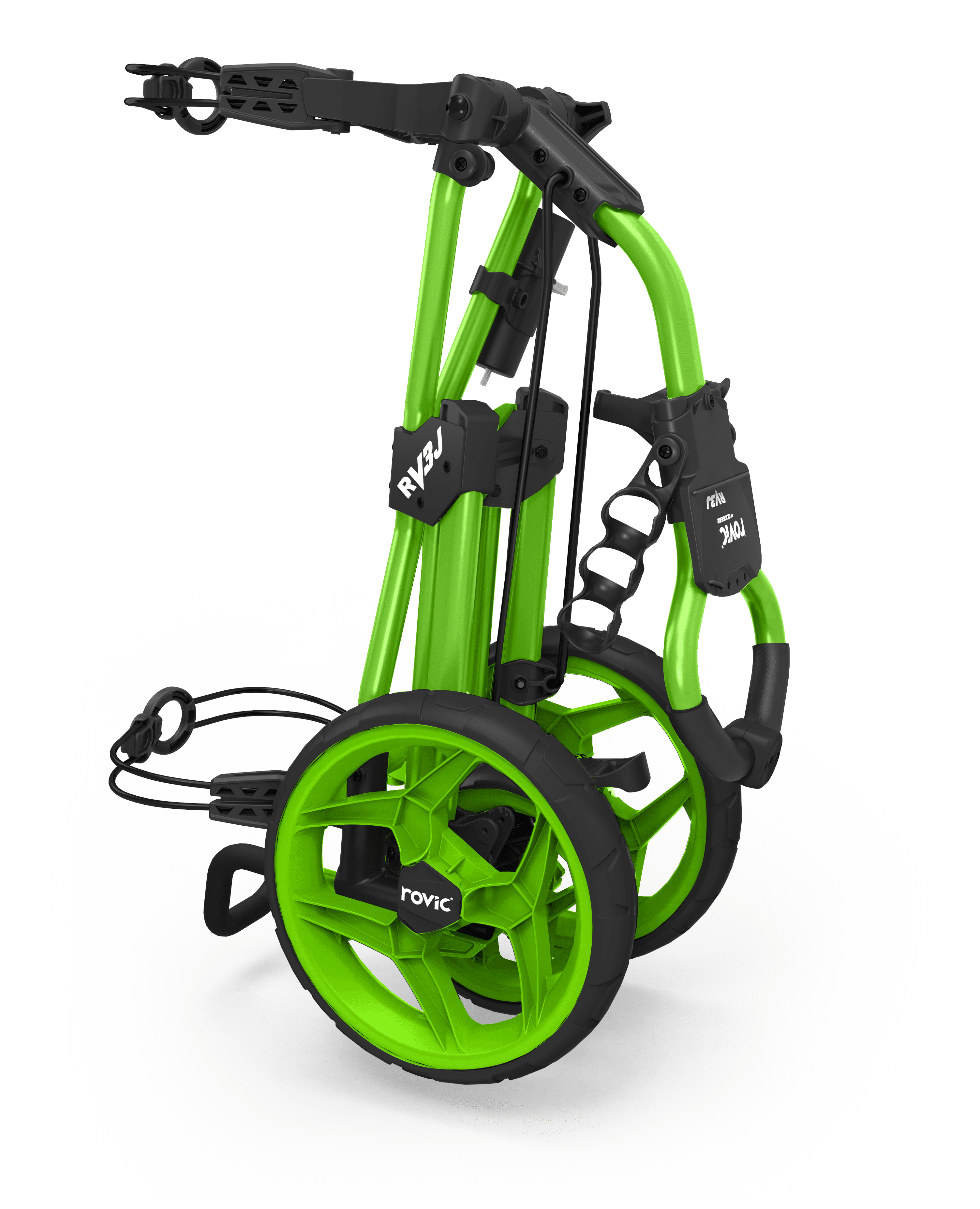Rovic by Clicgear RV3J Junior 3-Wheel Golf Push Cart, Lime